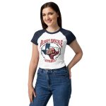 Women’s micro rib raglan baby tee - Image 2